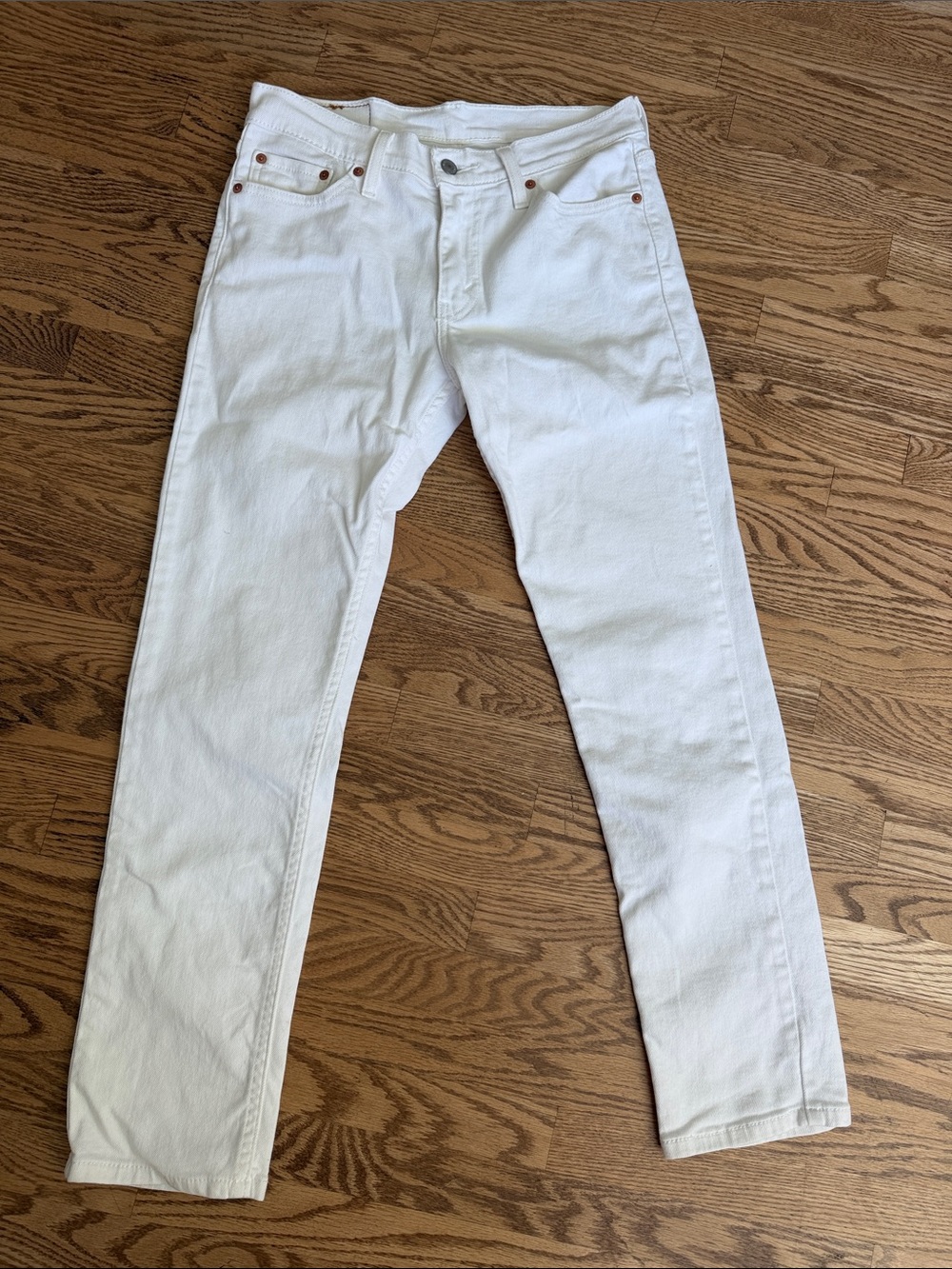 Levi's 511 Slim Straight White Jeans - worn once